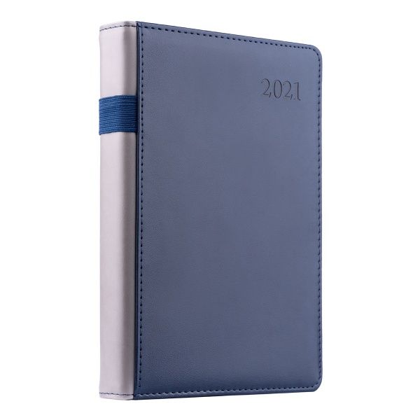 Щоденник А5 City 2021 cинiй Leo Planner