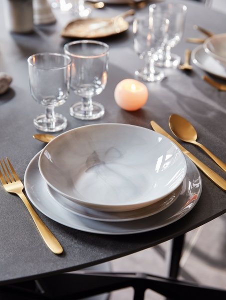 Сервиз столовый Diwali Marble Granit 19 предметов Luminarc