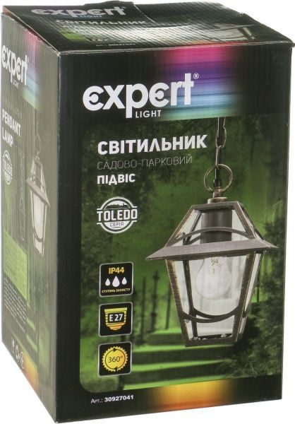 Світильник садовий Expert Toledo E27 60 Вт IP44 антична латунь ELNX-15423-P 