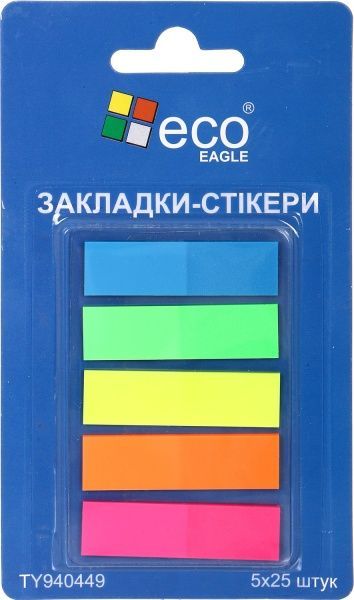 Стикер-закладка 5х25 шт. Eco-Eagle