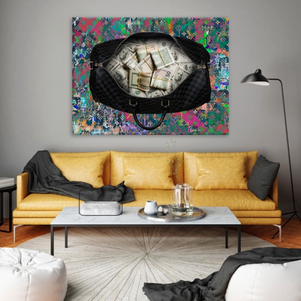 Постер Money Bag 90x120 см Brushme 