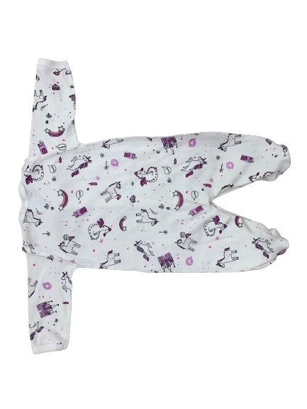 Чоловічок для дівчинки Моя планета Єдиноріг Кмб302-3 р.68 білий із рожевим 