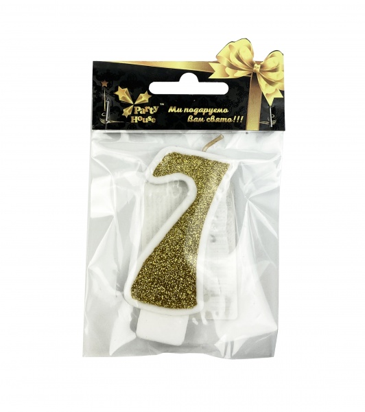 Свічка для торта Party House 8 см 1 шт.