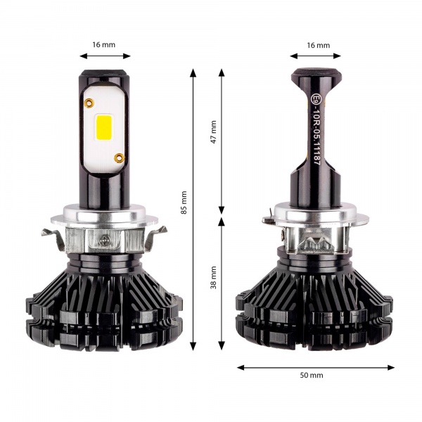 Автолампа світлодіодна AMiO CX H8 30 Вт 2 шт.(1077)