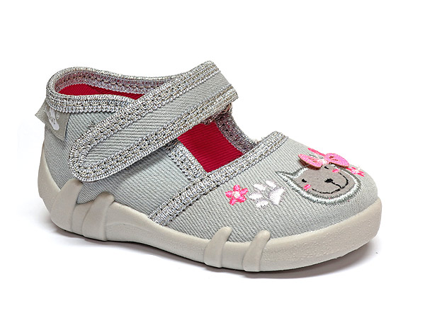 Капці дитячі RenBut Котик р.22 сірий 13-105_P-1445-22 