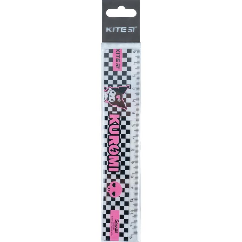 Линейка Kuromi 15 см HK24-090-1 KITE