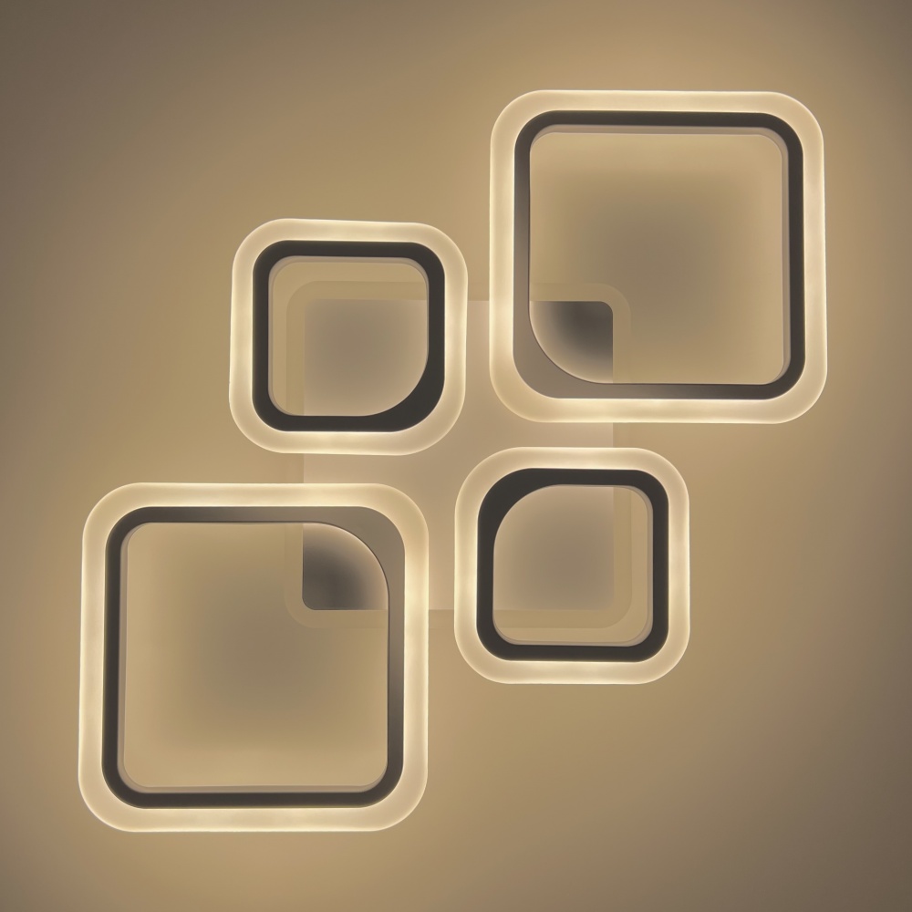 Люстра світлодіодна Luminaria 90 Вт LED-модуль білий OVAL RGB 90W 5S WHITE