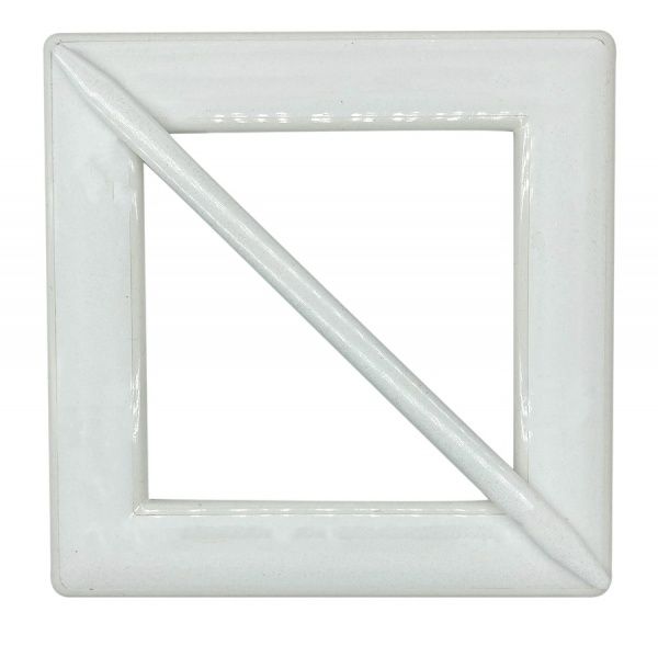 Декор Квадрат 150х150 мм белый V0001-0 MISLT