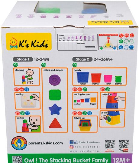 Сортер K`s Kids Пирамидка сова KA10498-GB