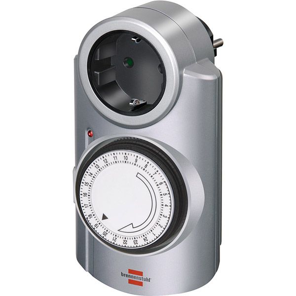 Таймер Brennenstuhl с заземлением 1 гн. серый 1506530 