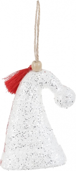 Декоративна підвіска Shunda ковпак пінопластовий 12 см червоний SDH2111312WR