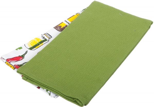 Набір рушників вафельних Спеції 2 шт. 45x60 см Homeline світло-зелений 