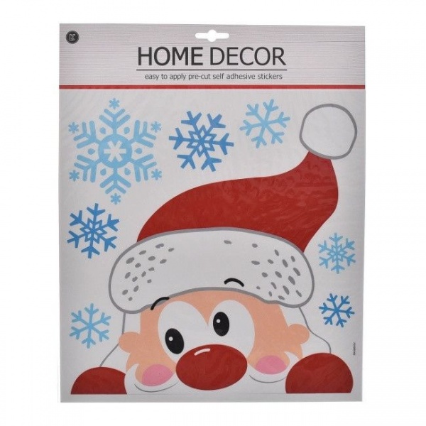 Наклейка на стекло новогодняя Санта Jumi 38x31 см