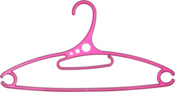 Набор вешалок Прайд цветные в ассортименте 44 см 5 шт. 