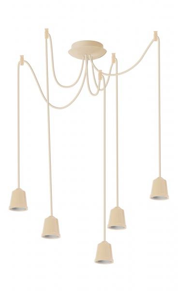 Підвіс ERKA 525 5x60 Вт E27 слонова кістка 525005 