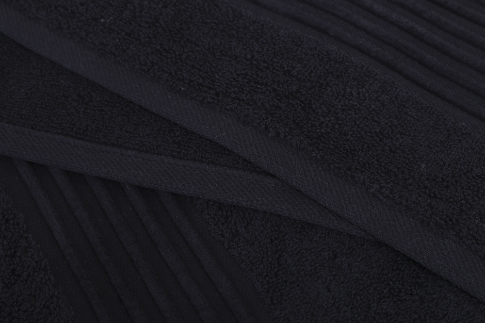Рушник махровий Meda 30x50 см чорний La Nuit