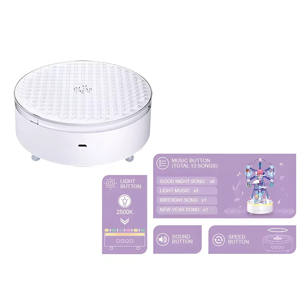 Конструктор Sluban Music Box Музыкальная карусель Аттракцион 620 дет. M38-B1170