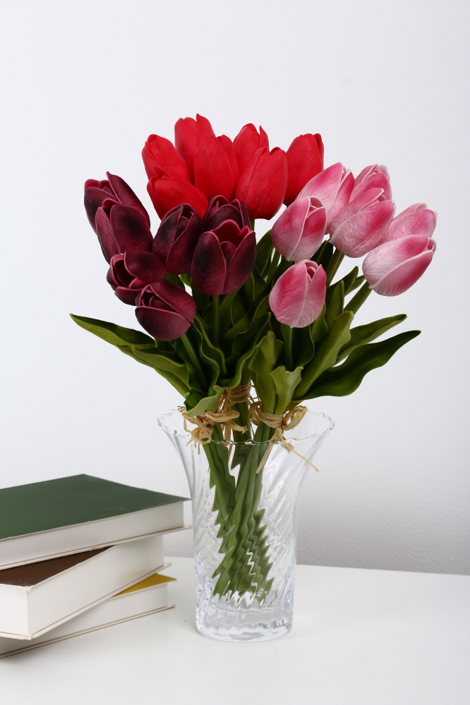 Ваза скляна Wrzesniak Glassworks Optic 18 см прозора 17-6188A