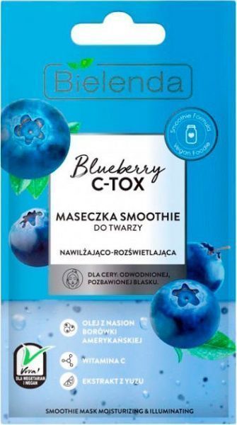 Маска для обличчя Bielenda Blueberry C-Tox Face Mask 8 г 1 шт.