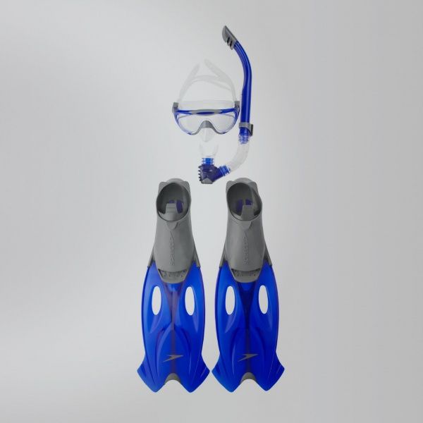 Набор для дайвинга Speedo GLIDE MASK SNORKEL FIN SET AU 8-016595052 р.45/46 серый