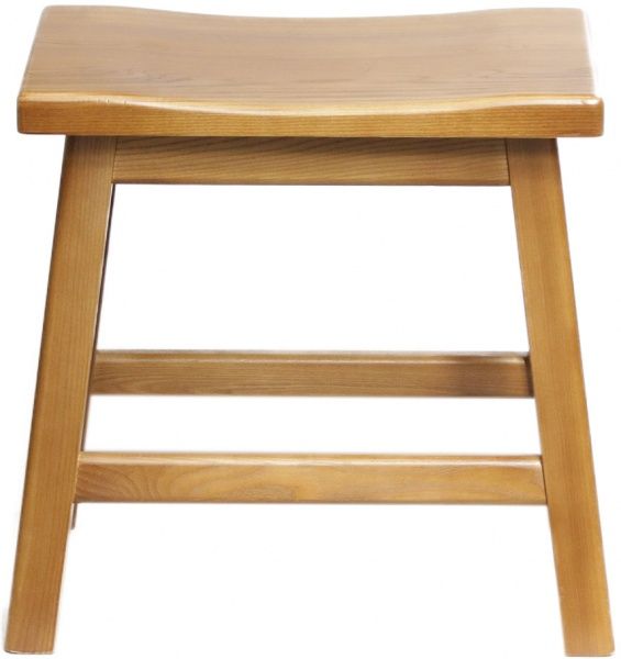 Табурет РПМК Волна 45х45х30 см коричневый / дуб 