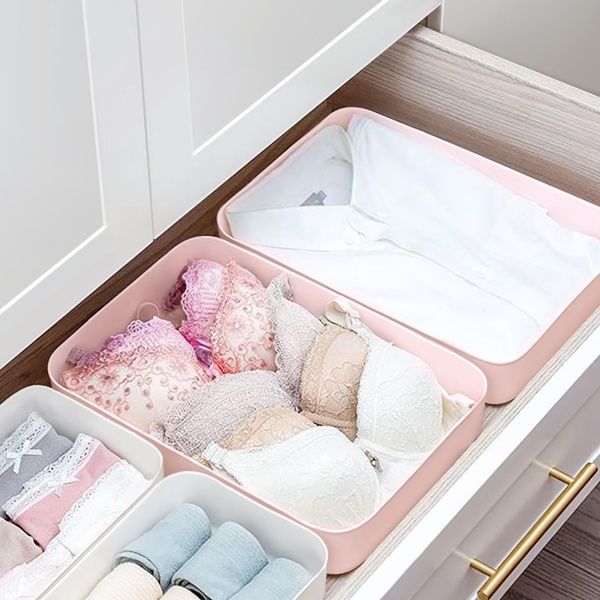 Ящик для зберігання MVM FH-12 LIGHT PINK 80x360x257 мм