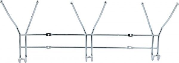 Вішалка гардеробна  на 9 крючков серебристая 1420