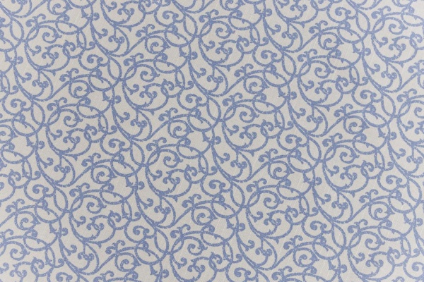 Скатерть водонепроницаемая Simfoni Синий вензель 136x176 см Прованс 