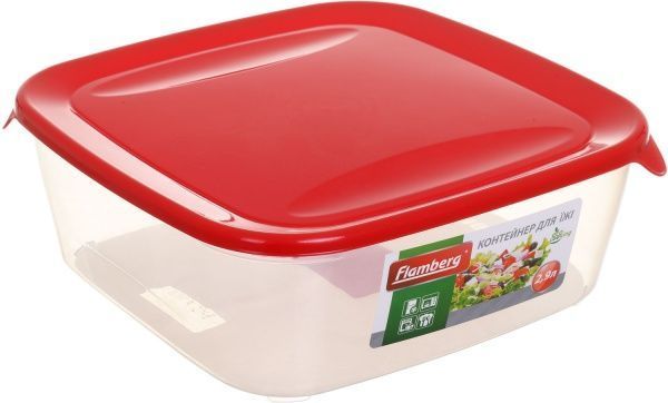 Контейнер для зберігання 2,9 л червоний Flamberg