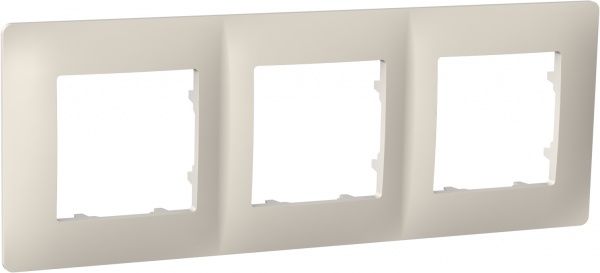Рамка трехместная Plank Electrotechnic Classic универсальная слоновая кость PLK1030131