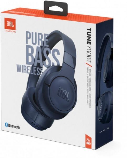 Навушники JBL® T700 BT blue 