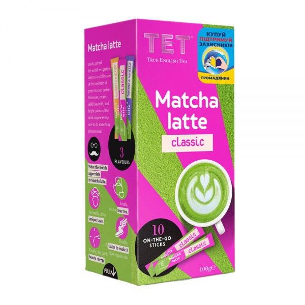 Чай зеленый ТЕТ Matcha Latte Classic 10 шт. 