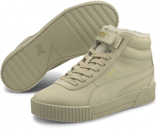 Кроссовки Puma Carina Mid WTR Fur 38025402 р.UK 4 бежевый