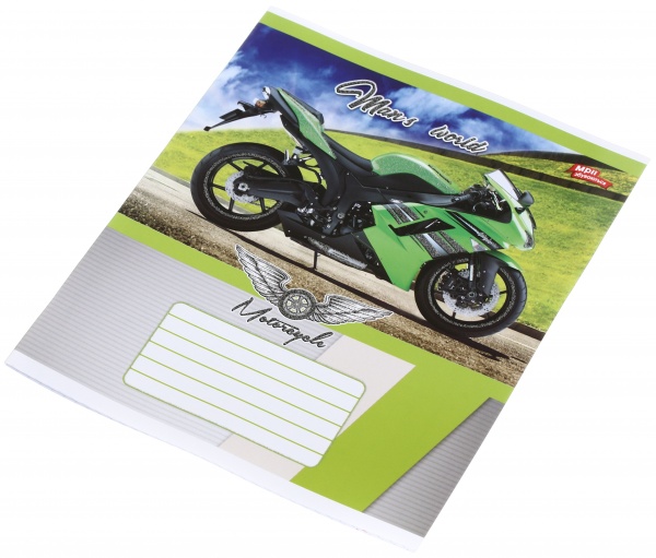 Тетрадь школьная с глитером 12 листов в клеточку в ассортименте Мечты сбываются