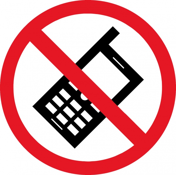 Наліпка MAXGROUP Говорити по телефону заборонено NM-125