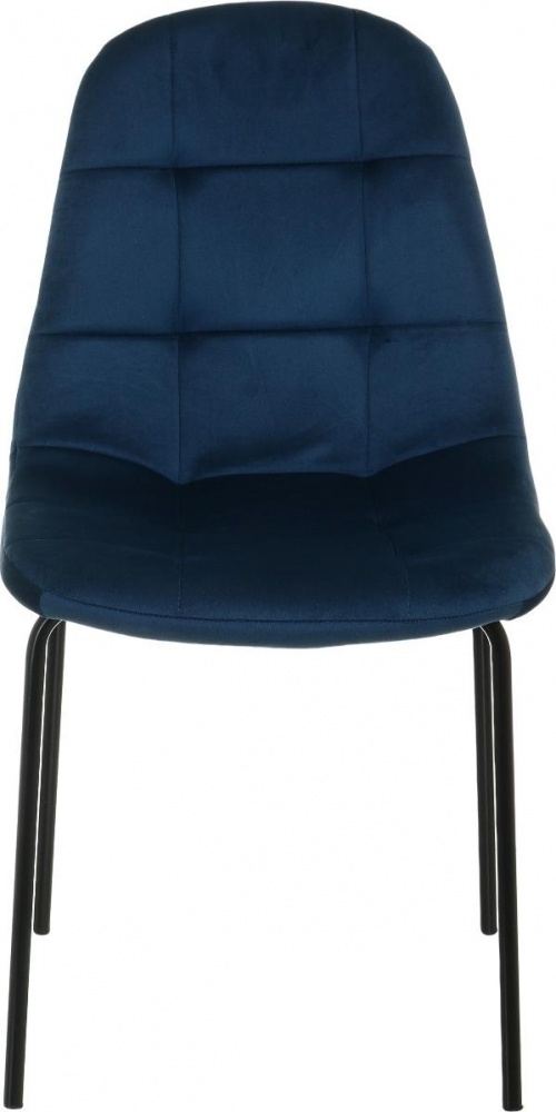 Стул Vitus 44х52,5х83,5 см бархат HLR-63 синий / черный