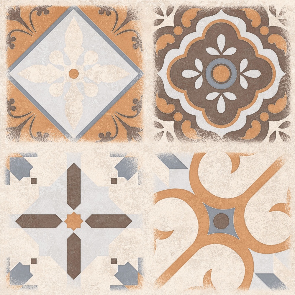 Плитка Allore Group Kompas Patchwork F\DEC P NR Mat 47x47 см