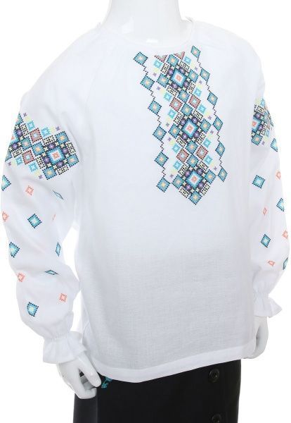 Вышиванка Эдельвика р.152 голубой 550-18/09 