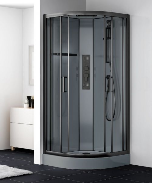 Душевой бокс EGO Pure Black 90x90 см K-3501-B