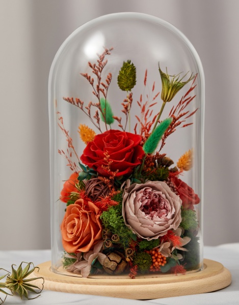 Цветочная композиция Floretta в колбе Терракот M