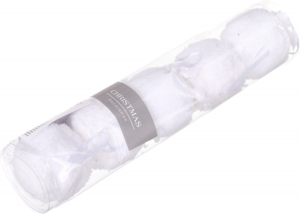 Набір ялинкових куль білий CAA223500 d50 мм 5 шт./уп. 