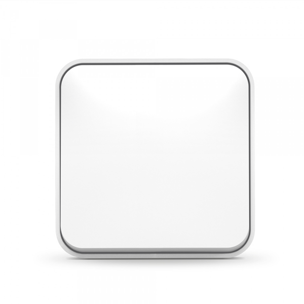 Вимикач одноклавішний Videx Binera без підсвітки білий VF-BNS11-W