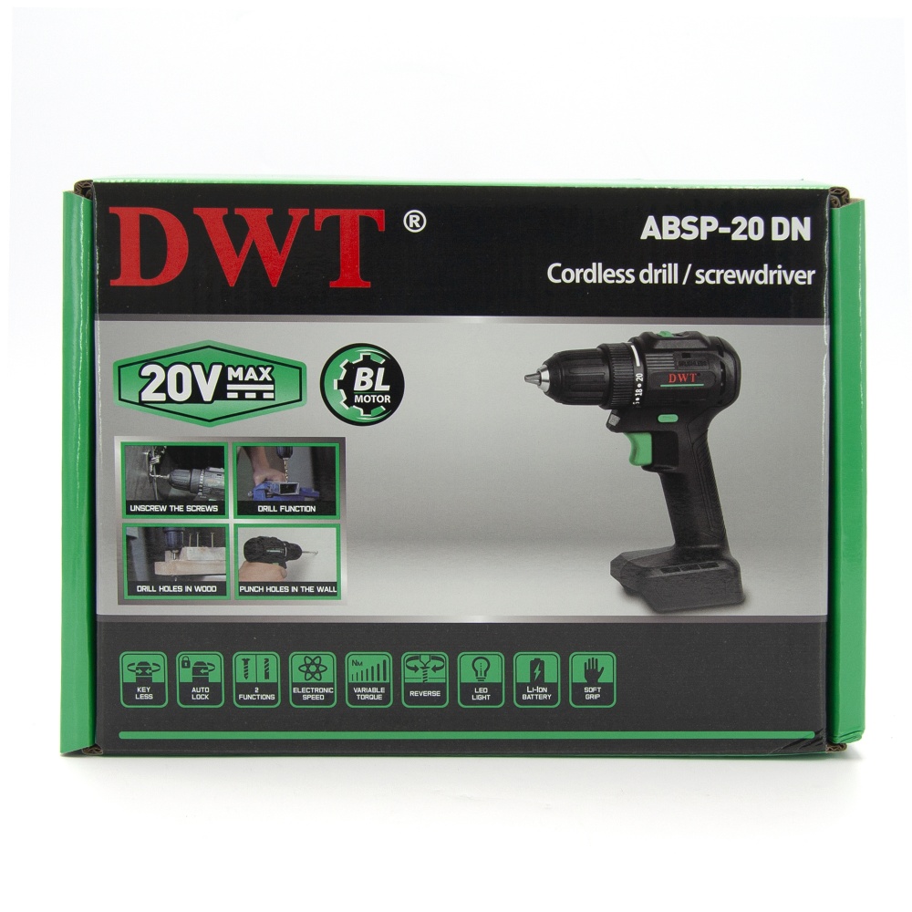 Шуруповерт акумуляторний DWT ABSP-20 DN ABSP-20 DN