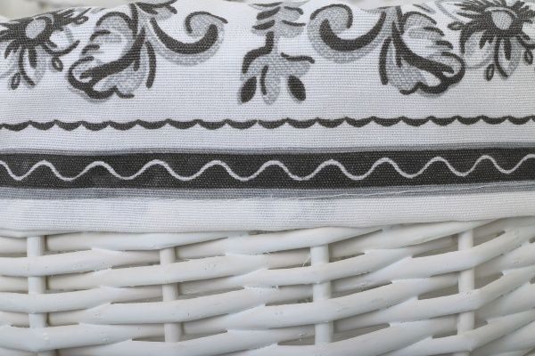 Кошик плетений з текстилем 37х31х19/41 см EBE18-7-1 