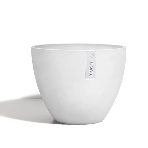 Кашпо EcoPots Антверпен круглий 11,4л світло-сірий 