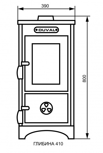 Печь-камин Duval EM-208F
