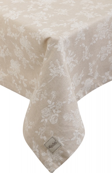 Скатертина Шале троянди 133x180 см бежевий La Nuit 