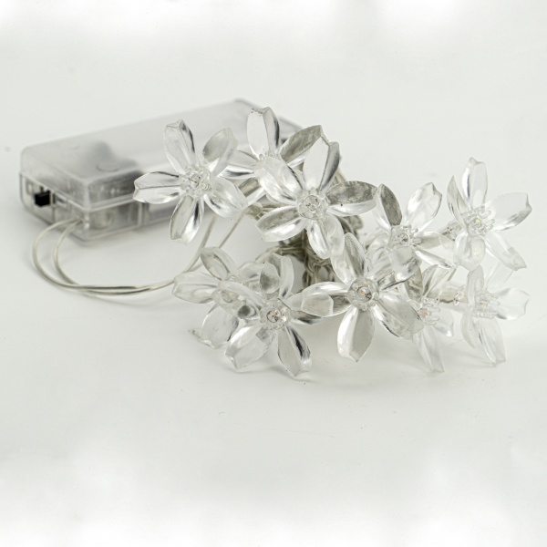 Декоративная гирлянда Altalusse (INL-2708B-10 Cold) встроенный светодиод (LED) 10 ламп 1,5 м 