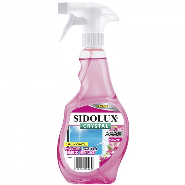 Засіб миючий для скла та дзеркал SIDOLUX Квітковий 0,5л