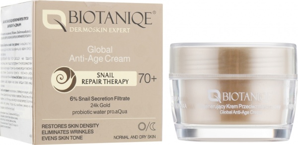 Крем для лица день-ночь BIOTANIQE Snail Repair Therapy Global Anti-Age 50 мл